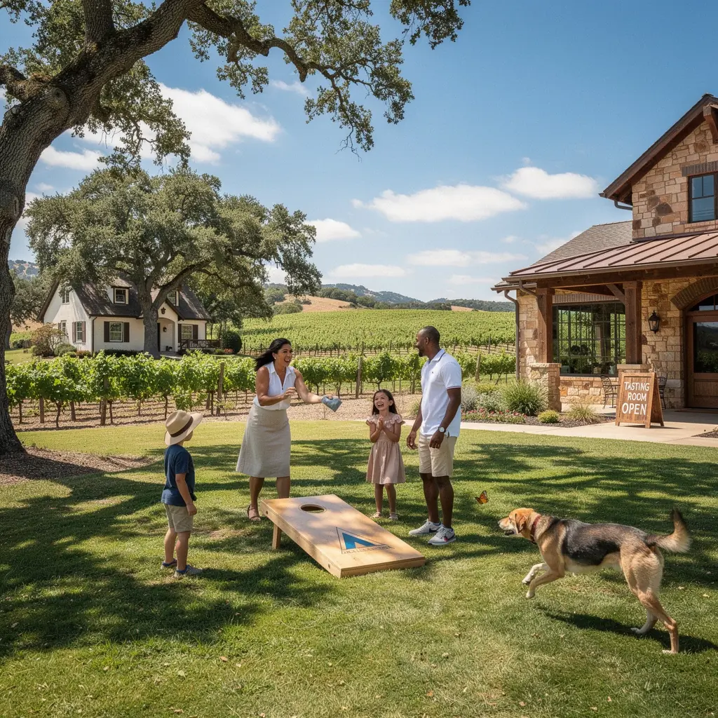 Посетители, наслаждающиеся дегустацией вин в уютном помещении