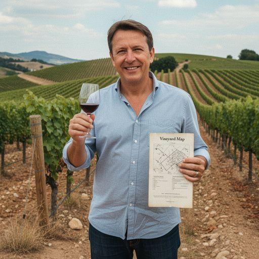 Интерьер уютного номера в сельском доме с видом на виноградники